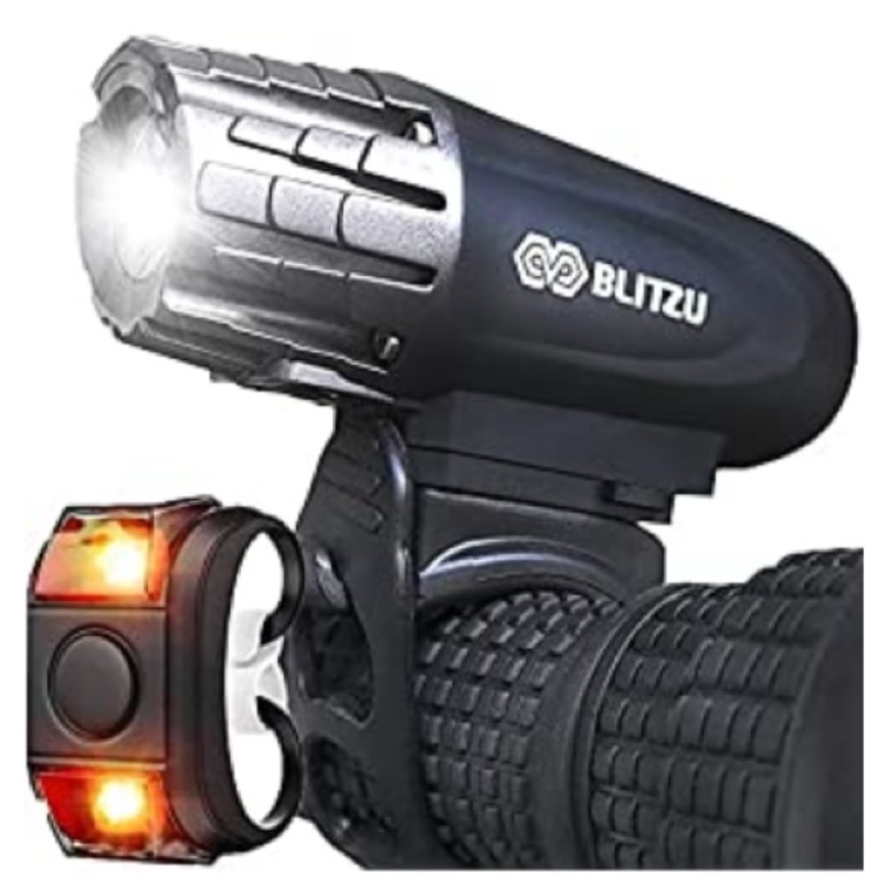 NEW! Rechargeable LED Headlight and Rear Safety Light Night Cycling Reflective - Picture 2 of 13
